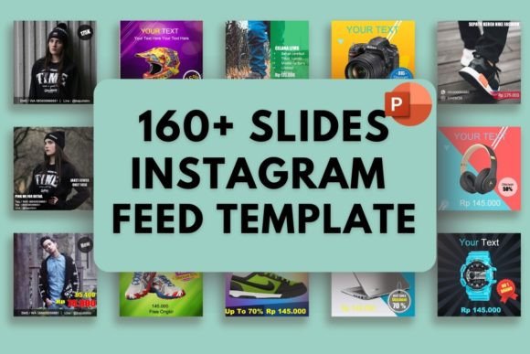 160 Instagram Feed Templates: Editable PPT Designs
