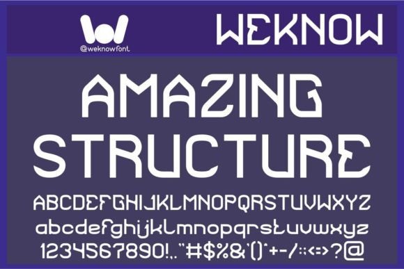 Amazing Structure: A Techno-Sci-Fi Display Font Guide
