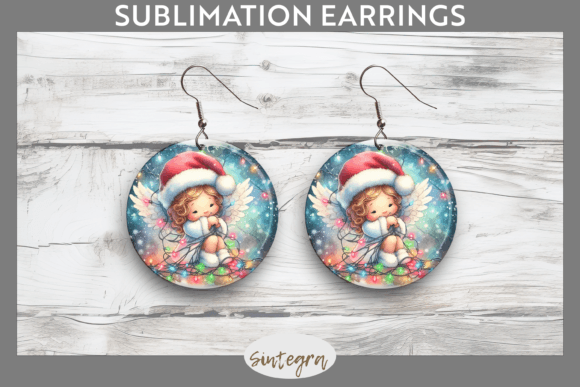 Christmas Angel Entangled Earrings: Elevating Holiday Accessories with Precision Sublimation