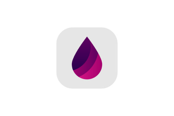 Elevating Digital Interfaces with the Dew Drops Gradient Flat Apps Icon