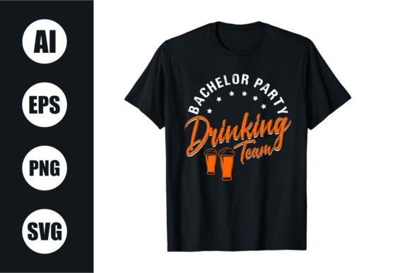 Elevating the Groom’s Celebration with a Bachelor Party Retro Wavy T Shirt Design