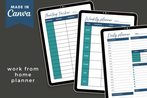 Evaluating a Work from Home Planner: Digital Templates vs. Traditional Organization Methods