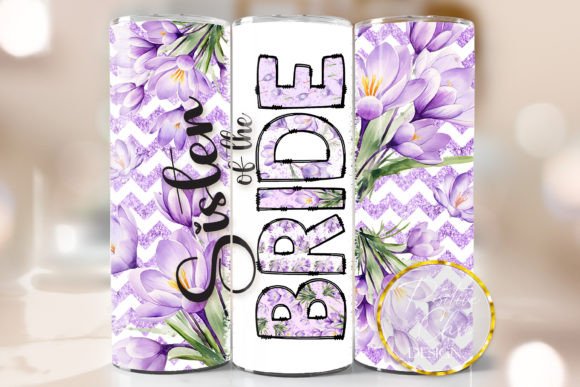 Evaluating the Floral Sister of the Bride Tumbler Wrap for Sublimation Projects