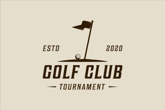 Flag of Golf Club Logo Vector Vintage: Practical Applications for Modern Design