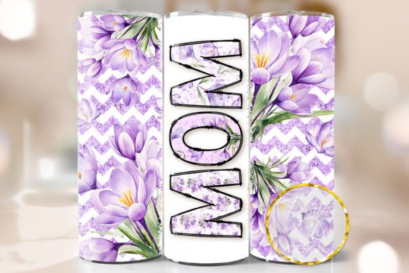 Floral Mom Skinny Tumbler Wrap PNG: A Practical Asset for Sublimation Creators