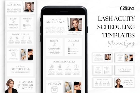 Lash Tech Acuity Scheduling • Canva Templates