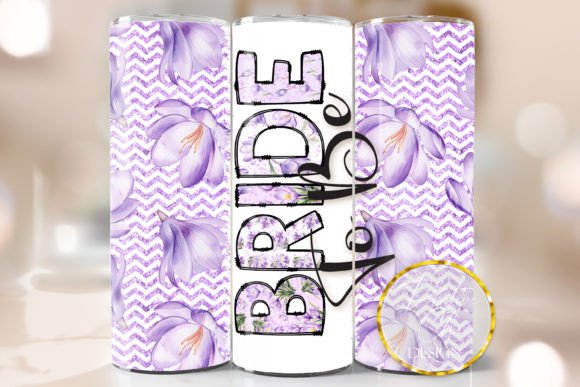 Purple Floral Bride to Be Tumbler Wrap: Elevating Bridal Drinkware with Sublimation
