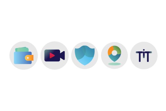 Purse Vidio Play Shield Apps Icon Set Guide