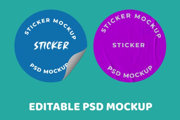 Round Stickers Design Mockup Template: Elevating Label Presentation