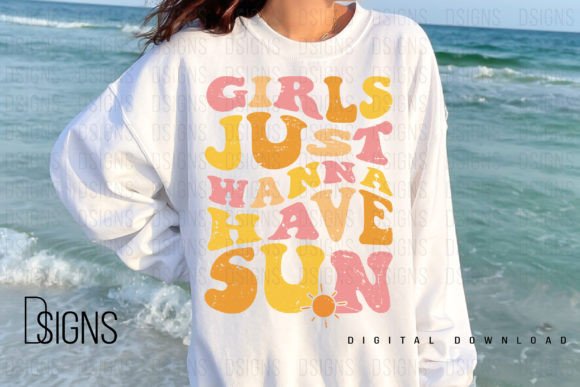 Summer Beach Girls Trip Sun Sublimation Design