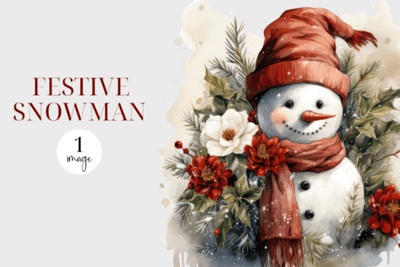Watercolor Snowman PNG Festive Christmas: Practical Applications for Seasonal Projects